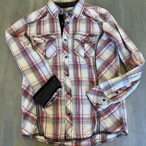 Men’s BKE long sleeve button down shirt. Used excellent condition size M